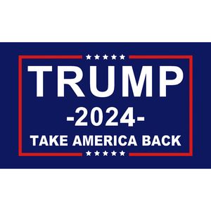 2024 Trump Flag U.S. General Election Banner 2 Copper Grommets Save America Again Flags Polyester Outdoor Indoor Decoration 90*150cm 59*35inch JY0593