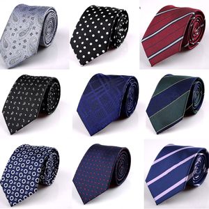 Gravatas Paisley Print venda por atacado-Novo laço listrado cm skinny gravata bolinhas slim paisley gravata para homens floral impressão gravatas novelo