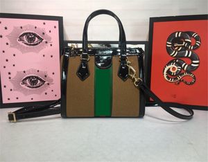 Designer påsar med dubbla handtag tote bag dragkedja läder singelband axel handväska brev Skriv ut lyx crossbody väska brun mode kvinnor lagring