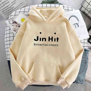 Jinhit Eğlence Kış Hoodie Gevşek Kazak Bayanlar Harajuku Kawaii Mektup Uzun Kollu Kazak Boy Hoodie Kadınlar 211108