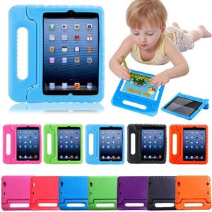 Crianças crianças lidam com o suporte EVA espuma de espuma de choque macio à prova de choque pesado comprimido de silicone iPad Case para apple ipad mini 2 3 4 5 ipad ar 2 ipad pro 9,7 10,5 11 12.9 Samsung LG
