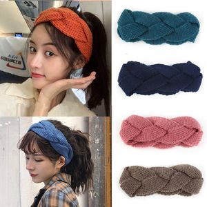 Wide Knitting Woolen Headband Winter Warm Ear Women Thicken Turban Hair Accessories Girl Hair Band Headwraps Ear Warmer