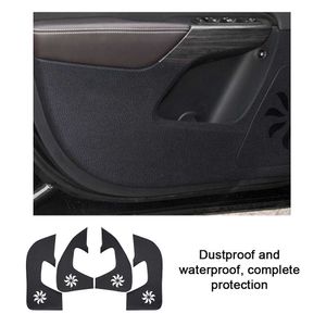 Bildörr Anti-Kick Mat för Jeep Cherokee Renegade Kompass Anti Dirty Protective Klistermärken 4PCS Pad Auto Interior Accessoarer