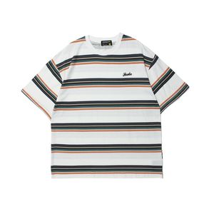 Harajuku Striped футболка мужская хип-хоп футболки Японская уличная одежда футболки с коротким рукавом повседневная топ мужская хлопковая рубашка 210527