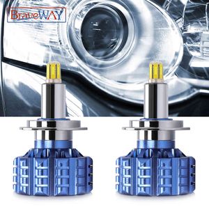 Bravaryway 360 Освещение Low Beam H1 H7 H11 HB3 / 9005 HB4 / 9006 Фара с объективом LED CANBUS Автомобильные лампочки для проектора