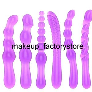 Massaggio 2020 Soft Jelly Anal Dildo Plug Perline Butt G-spot Massager della prostata Giocattoli del sesso per donna Uomo Gay Prodotti erotici