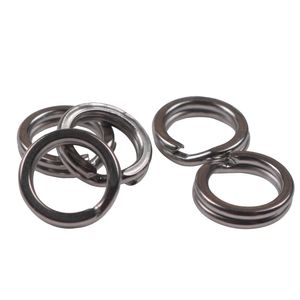 ports Entertainment 50pcs/lot Stainless Steel Split Ring Diameter 4mm to 12mm Heavy Duty Fishing Double Ring Connector Fishing 215 H1