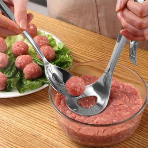 Wristwatches 2021 Easy Press Meat Ball Mold Maker Plastikowe Narzędzia drobiowe Meatball Łyżka Scoop Cooking Tool Naczynia kuchenne