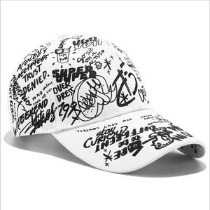 Muy buenos hombres y mujeres casuales de graffiti personalidad gorras de béisbol sombreros gsmb063a moda sombrero negro sombrero de bola de sombrero de sombrero