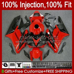 Honda CBR 1000 CBR1000 RR CC 04-05 Body 520RR Red Black 1000cc CBR1000RR 04 05 Bodywork CBR-1000 2004 2005インジェクションモールドフェアリングキット