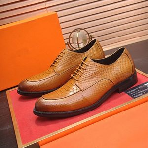 17 Modelo de alta qualidade de sapatos formais de vestido para gentil designer de luxo homens genuínos sapatos de couro apontados dedo do pé masculino designer de negócios Oxfords sapatos casuais tamanho 38-45