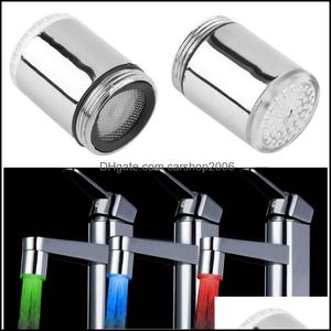 Bathroom Sink Faucets Faucets, Showers & As Home Garden 3 Color/Single Color Led Light Change Faucet Shower Water Tap Temperature Sensor No