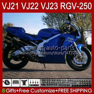 Body per Suzuki RGV-250 Glossy Blue RGVT RGV 250cc 250 CC 1990 1991 1992 1993 94 95 96 20HC.188 RGV250 SAPC VJ22 RVG250 Pannello RGVT-250 90 91 92 93 1994 1995 1996 Failing