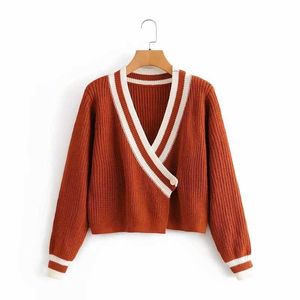 Höst Vinter Kvinnor Knit Cardigan V-Halsband Långärmad Väska Stickad Sweater Casual Femme Vetement Ropa Mujer 210709