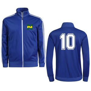 Captain Tsubasa Cosplay Fußballjacke Ozora Tsubasa Nr. 10 Weiß Langarm Erwachsene Sportbekleidung Fußball Laufen Männer Frauen Fußball Reißverschlussmantel