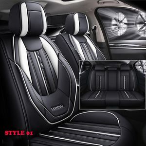 Luksusowe okładki na fotelika ze skóry PU dla Mercedes Benz W204 W211 W212 W213 A B C G R SCLASS Fotele Cover Wewnętrzne poduszkę Universal Sport Style