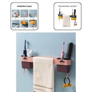 Towel Racks Great Hanger Drain Design Plastic Shelf With 2 Storage Box Rack