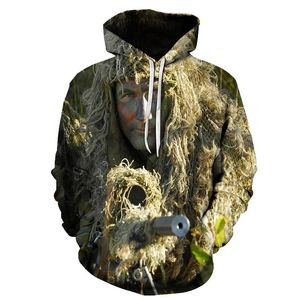 Wholesale funny hunting hoodies for sale - Group buy Men s Hoodies Sweatshirts D Printed Creative Hunting Outdoor Sports Slim Fit Hoody Camouflage Funny Unisex Oversized Hoodie