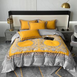 Wholesale printed sheets sets for sale - Group buy Bedding Sets Luxury Leopard Print TC Cotton Soft Queen King Size Bed Sheet Set Pillowcase Duvet Cover For Home Decor