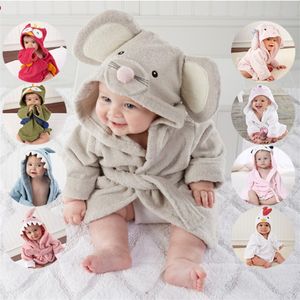 20 Designs Hooded towels Animal modeling Baby Bathrobe Cartoon Baby Spa Towel Character kids bath robe infant beach towels 124 Q2