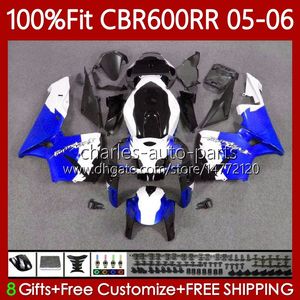 Corpo de OEM para Honda CBR 600F5 600cc 600RR 2005-2006 Bodywork 72No.282 Fábrica Blue Blue CBR 600 CC RR F5 F5 CBR600RR 05 06 CBR600 RR CBR600F5 2005 2006