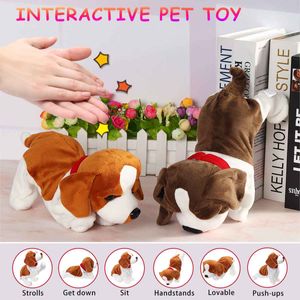 Controllo del suono Cani elettronici Animali domestici elettronici interattivi Robot Cane Corteccia Stand Passeggiata Giocattoli elettronici Cane per bambini Regalo per bambini