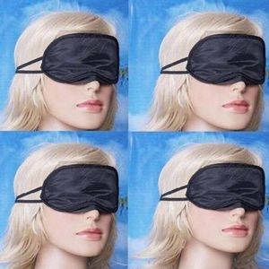 Máscara de sono máscara de máscara de máscara tampa na venda vendam sono sono viagem descanso olhos máscaras moda capa cor preta cor 18.5 * 8.5cm