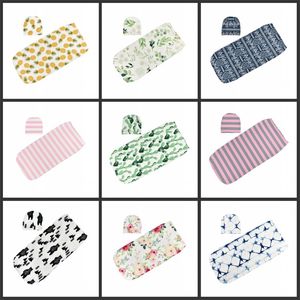 Baby Cocoon Sleeping Bags Newborn Floral Sleep Sacks Kids Sleeping Sack Infant Cartoon Printed Swaddling Blanket With Hats 06 188 Y2