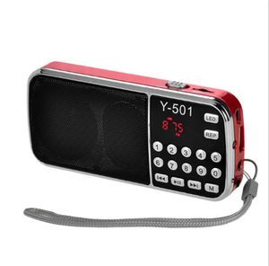 Radyo Y-501 Dijital Taşınabilir Ses LCD FM Hoparlör USB MP3 Müzik Çalar 2021