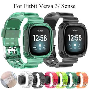 Sport Bands for Fitbit Versa 3 Sense Soft Silicone Breathable Sport Watch Strap Wristband Accessories for Versa 3 Watch Strap