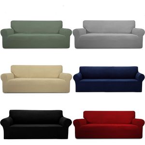 Zwykła sofa Pokrywa Krzesło Pokrywy Zagęścić Polar Polar Elastyczne Większość Slipcover Sofy Protector Sliplovers Decor Pure Colors Style Four Seasons Antiskid WMQ1276