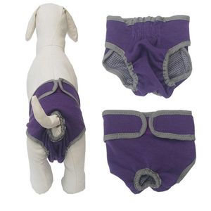 Cão vestuário macio algodão feminino animal de estimação fisiológico calças fisiológicas cachorrinho sanitário shorts sanitários fraldas roupas dealteca para pequenos médios cães