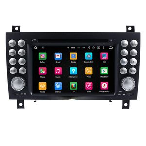 7 Polegada carro dvd player estéreo 2 din rádio android com tela sensível ao toque para 2004-2012 mercees-benz slk w171 r171 áudio