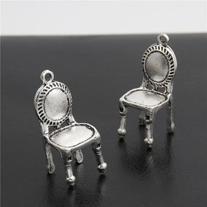 Wisiorki 5PCS Vintage Charms Table krzesło Wisidant Fit Bracelet Naszyjka DIY Metal Biżuteria Making A2965