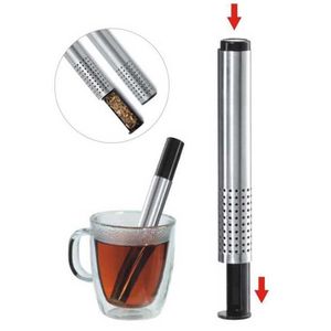 50st Tea Strin Stick 304 Rostfritt Stålrör Design Mesh Filter Portable Infuser Teaware Tool