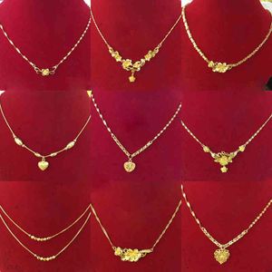 2021 gold plated imitation jewellery, xuping 24k gold jewelry new dign dubai women's fashion chain necklac