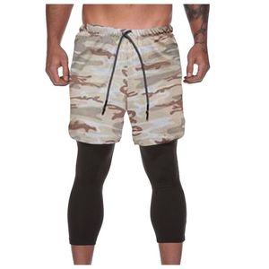 Wholesale outdoor walking pants for sale - Group buy Men s Pants Camouflage Double Layer Fitness Track Slim Running Outdoor Sport Walking In Stock Fast