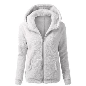 Damen Kapuzen-Fleecemantel, Oberbekleidung, langärmelig, Mäntel, Jacke, Winterparka, Übergröße 5XL