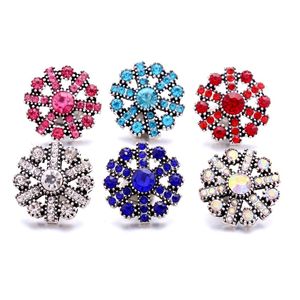 Atacado Fastener Rhinestone 18mm Botão Snap Fecho De Floco De Neve Charms Para Snaps Jóias Resultados Fornecedores Snapper