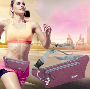 Ny utomhuscykelpaket Gymväskor Multifunktion Running Bag 2021 Ultralight Vattentät Telefonbälte Midja Väska Sport Fitnessfickor