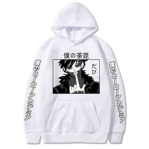 Japanischer Anime Dabi Boku No My Hero Academia Unisex Hoodie Cool Cartoon Trauriger Junge Print Streetwear Mode Übergroße Sweatshirts Y0804