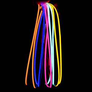 DC 12V 24V Super Thin 4mm Color COB LED Strip Lights for Room Decor Wall Car Frame 480LEDs Blue/Pink/Red Light Strips Tape Ribbon 12 Volt