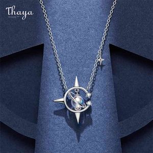 Thaya Original Design Brand Vintage Accessories Necklace 45cm Plated Pendant necklace Crystal For Women Female Fine Jewelry Gift 210721