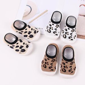Wholesale toddler leopard shoes for sale - Group buy First Walkers Leopard Print Baby Shoes Soft Non Slip Rubber Sole Girl Boy Floor Socks Toddler Infant Y