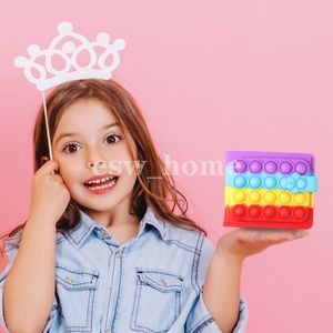 Party Fuble Hidget Toys Pushbles Toy Toy Rainbow Conse кошелек кошелек женская сумка кремнезема простые скидки с кроватями