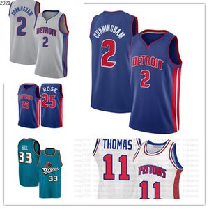 CADE 2 Cunningham Jersey Grant 33 Hill Derrick 25 Rose Isiah 11 Thomas Dennis10 Rodman 2222