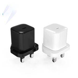 Fast Charging Wall Chargers 20W USB-C PD Quick ETL Charger Single Port US EU UK Plugs Travel Adapter With CE ROHS CB certifications Including Retail Color Box