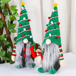 Christmas Decorations Tree Faceless Doll Colorful Desktop Ornament Creative Xmas Party Props For Home Living Room Bedroom Decor SCIE999