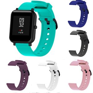 Silicone Replacement Straps WatchBand Universal For Fitbit Versa 2 Lite SE Galaxy Watch Active Classic 20mm Wrist Strap Band
