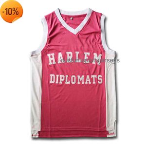 Szyte Niestandardowe Killa Harlem Dyplomatów Różowy Koszykówka Jersey Mężczyźni Kobiety Młodzież Koszulki Baseball XS-6XL